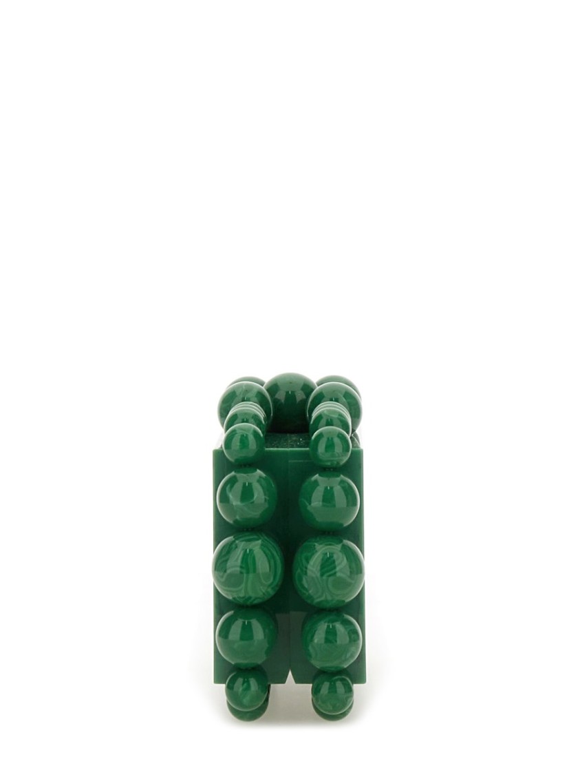 CULT GAIA CULT GAIA EOS CLUTCH WITH GLOSSY BEADED EDGING