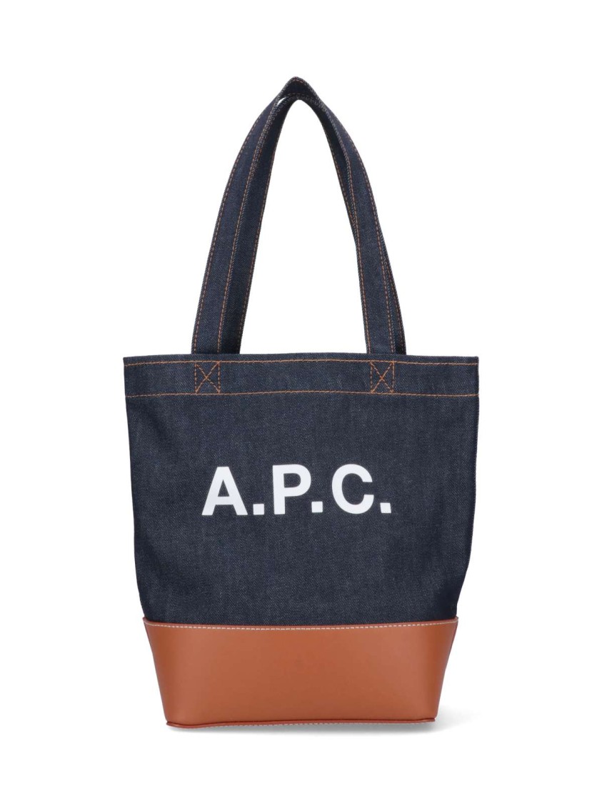 A.P.C. Axel Small Tote Bag  Blue