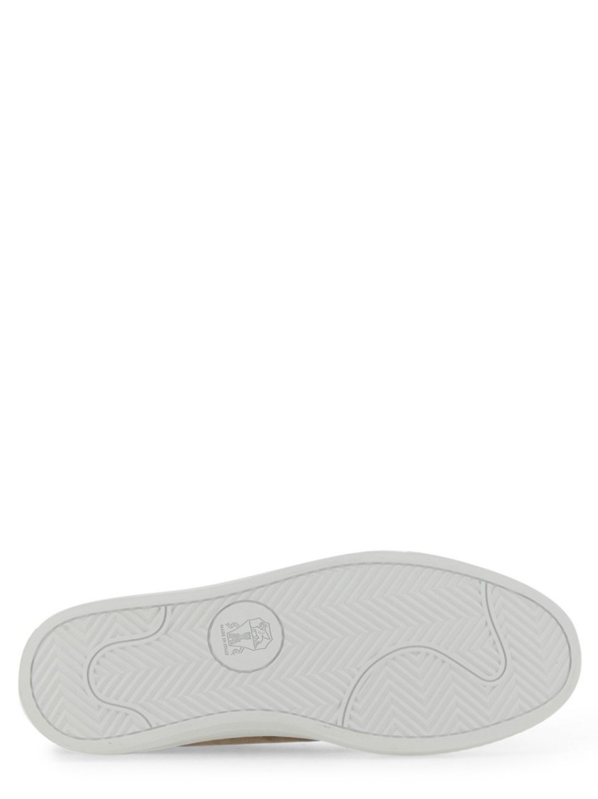 Brunello Cucinelli Sneaker With Precious Toe In Neutrals