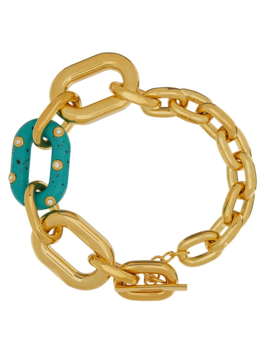 Rabanne Palm Spring Xl Link Chain Necklace In Gold