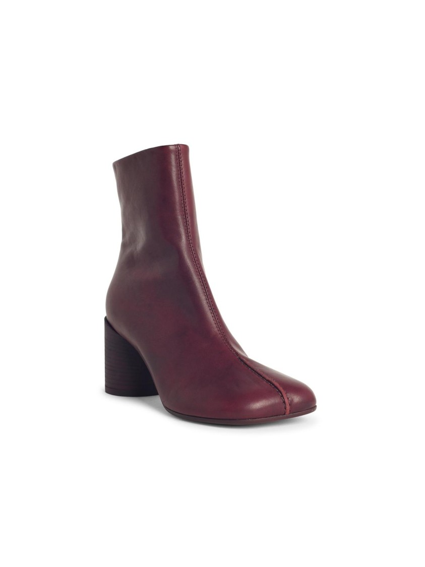 Mm6 Maison Margiela 70mm Anatomic Stitch Ankle Boots In Brown