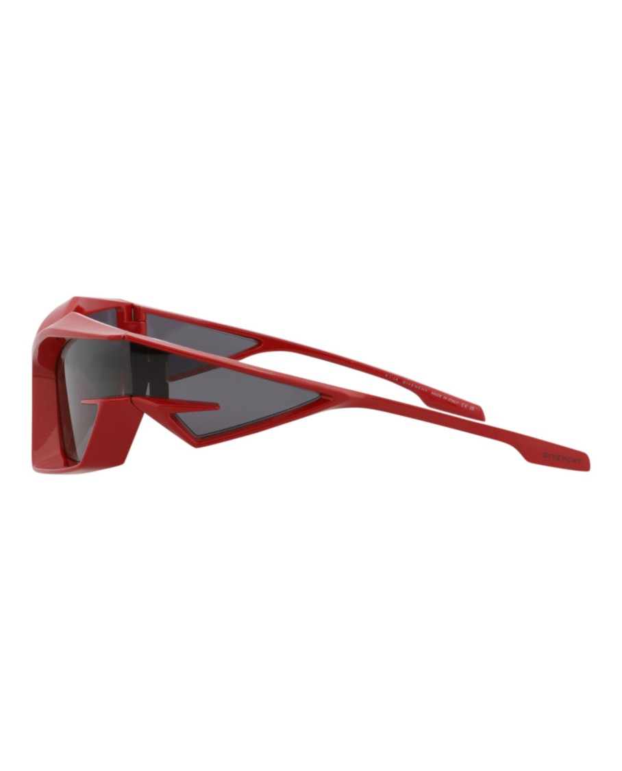Givenchy Shield-frame Injection Sunglasses In Red