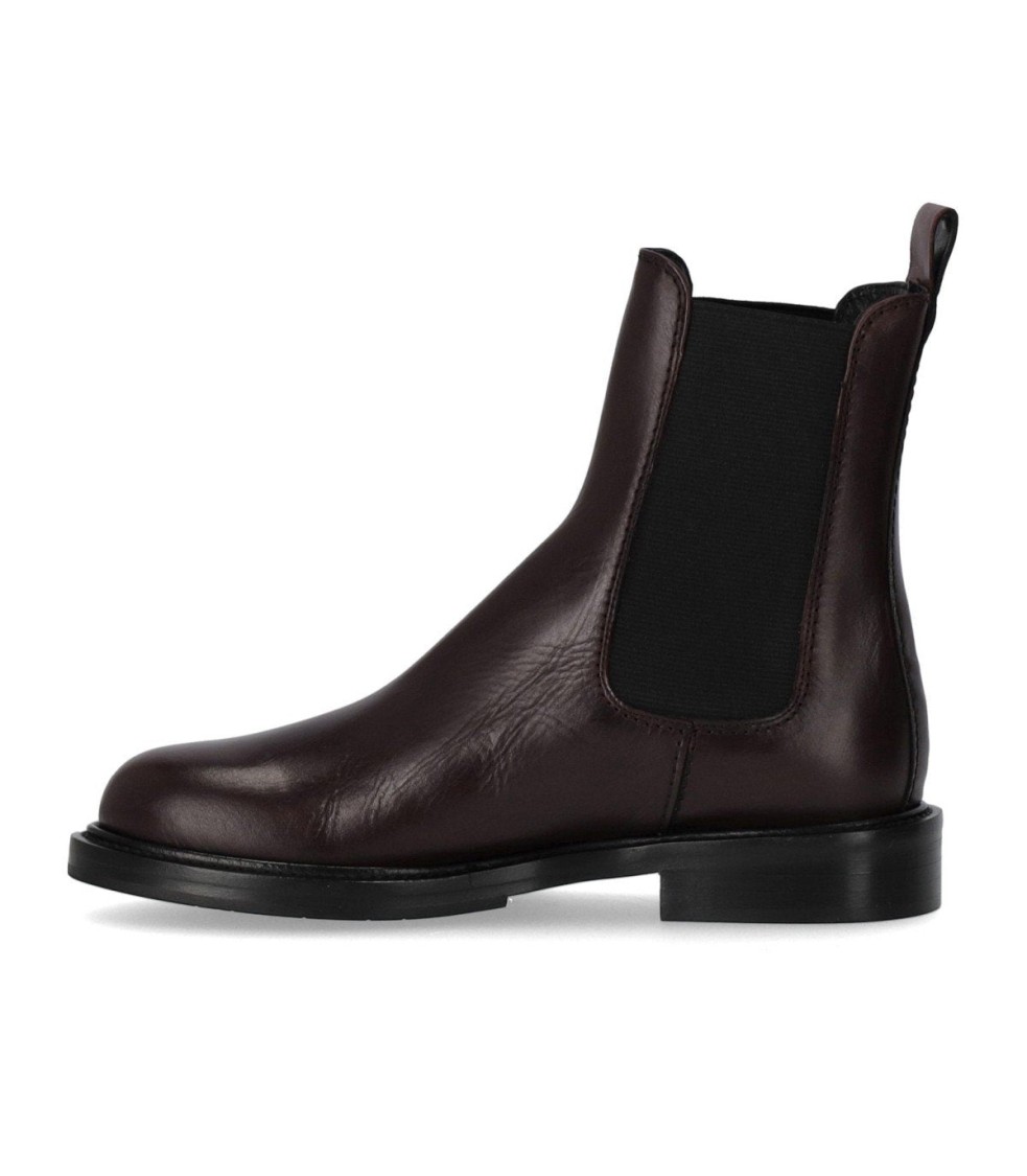 Guglielmo Rotta Peg Burgundy Chelsea Boot In Burgundy