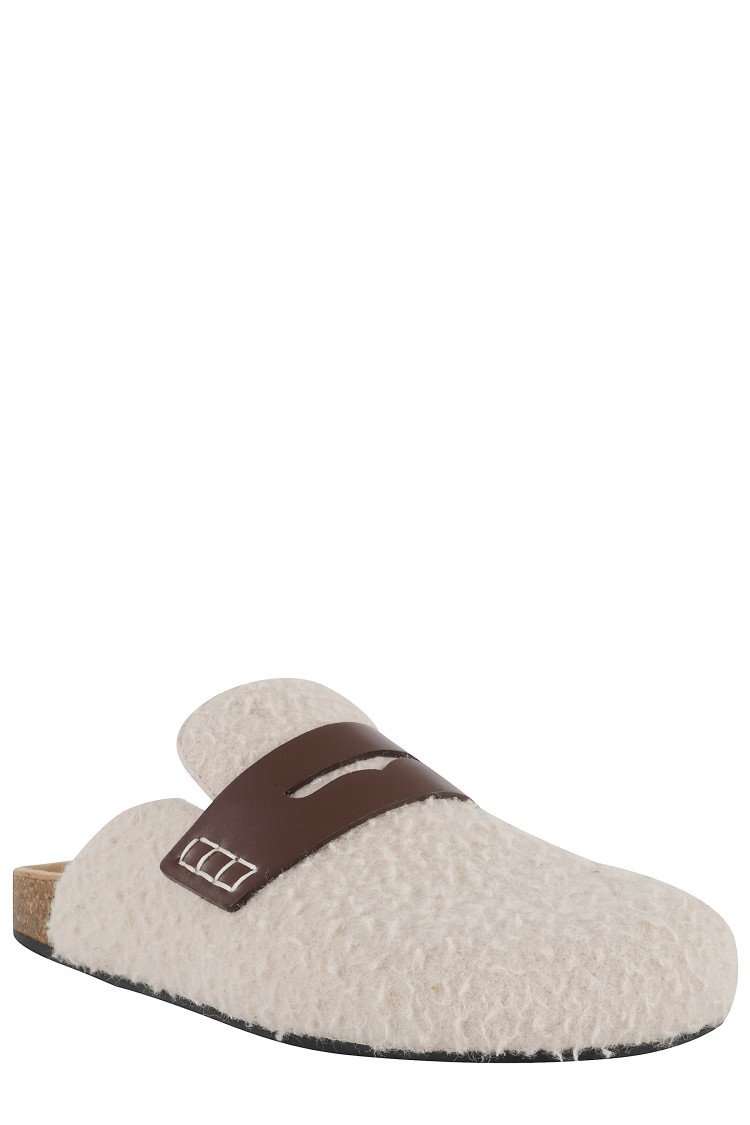 Jw Anderson J. W. Anderson Felt Loafer W In Neutral