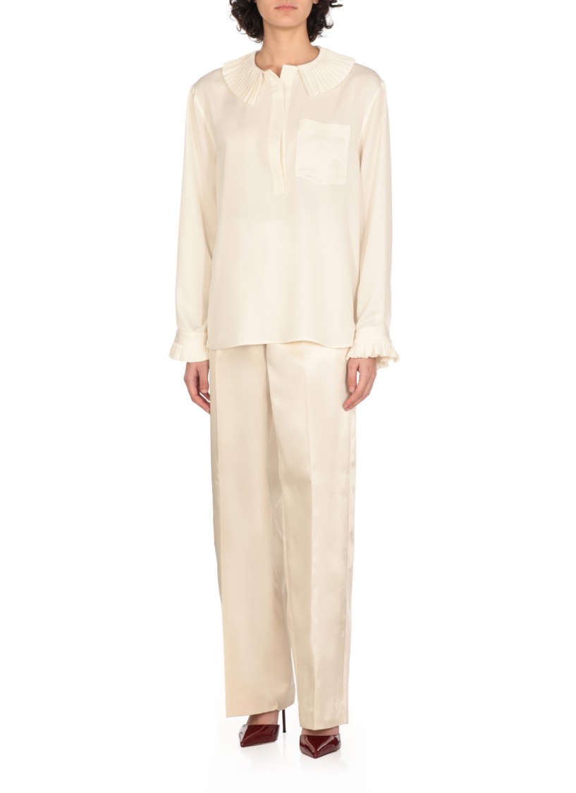 Philosophy Di Lorenzo Serafini Shirt With Chest Pockets In Neutrals