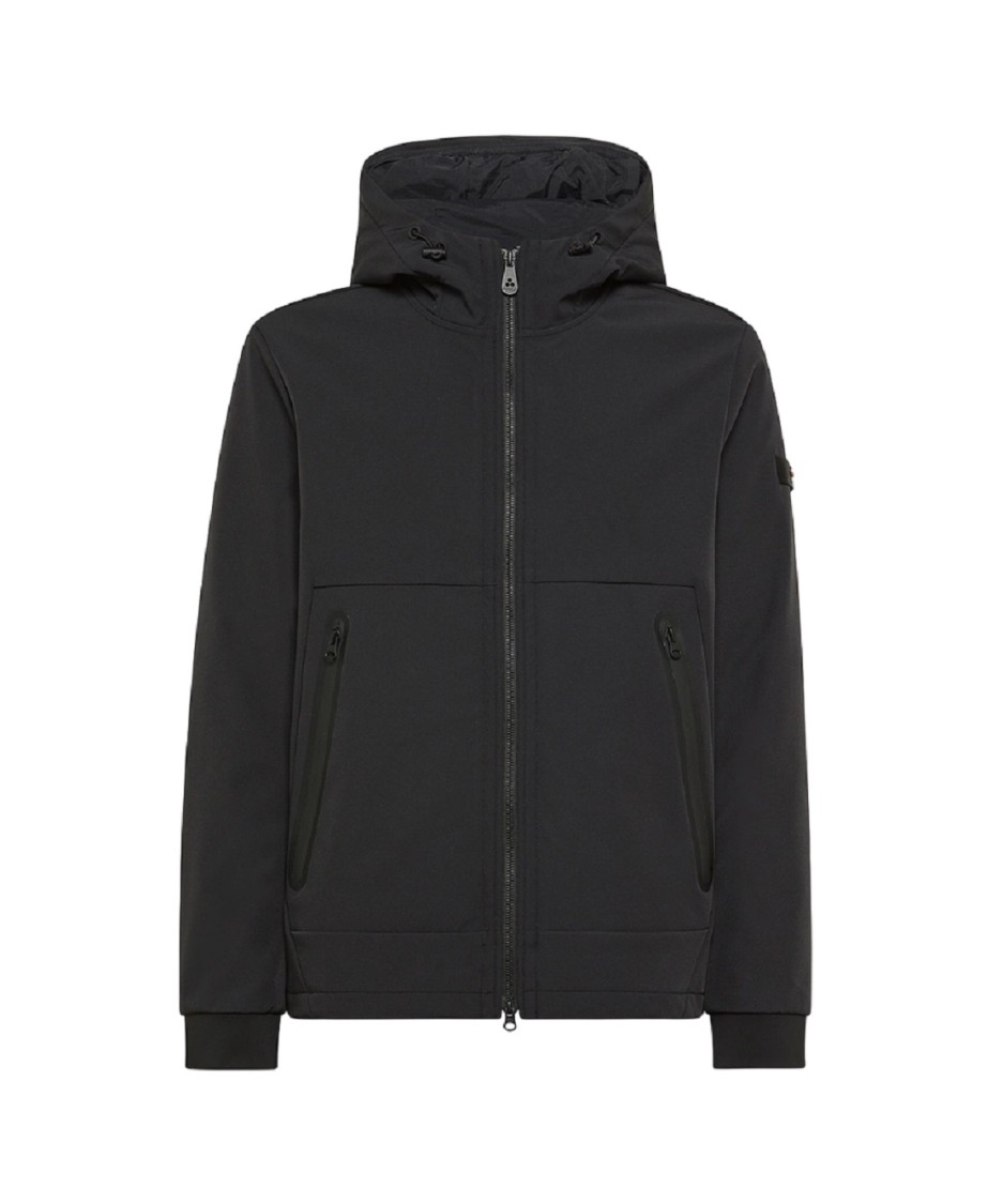 Peuterey Versatile Black Jacket With Detachable Lining In Black
