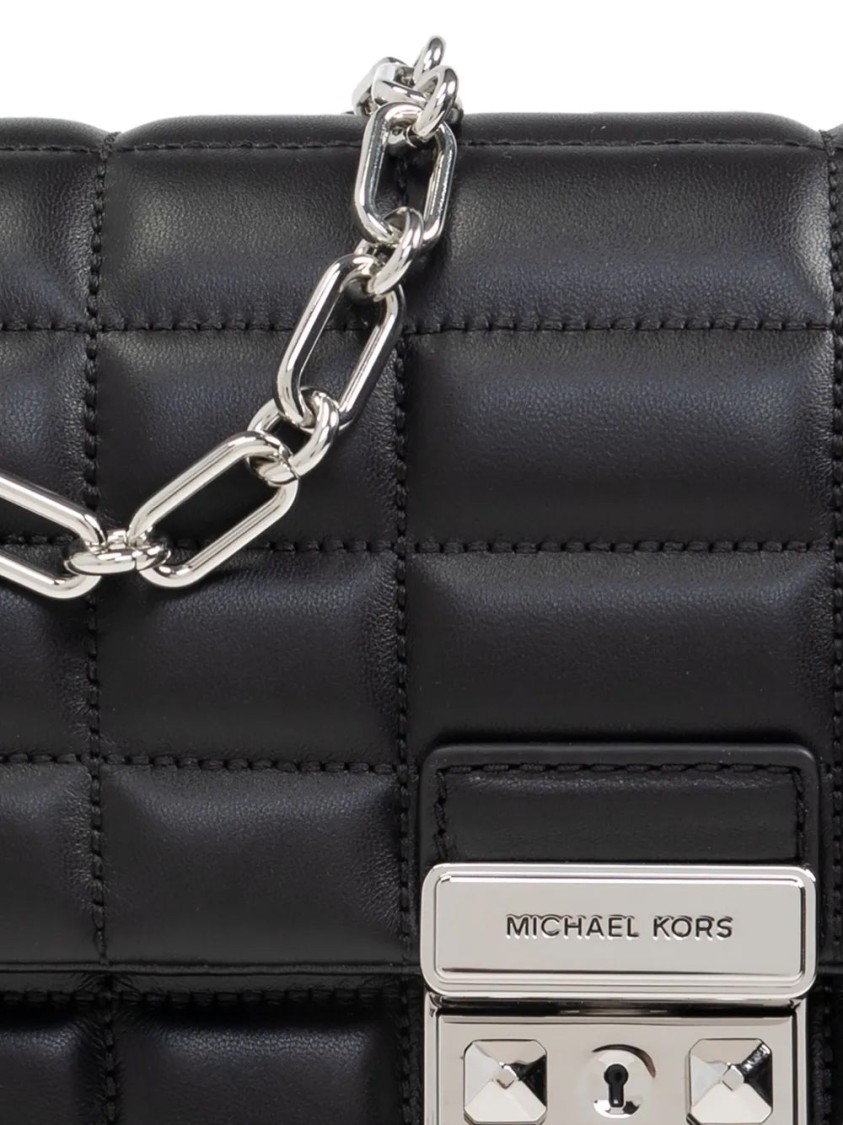 Michael Kors Lg Conv Chain Shldr In Black