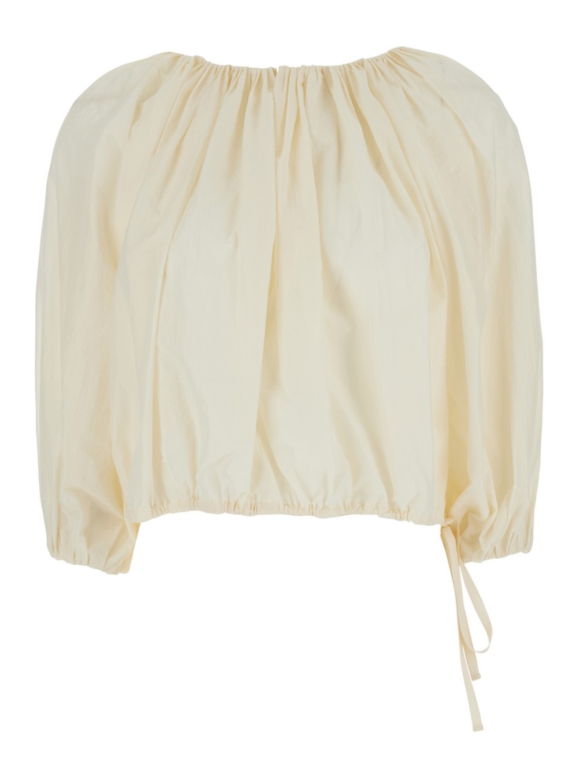 Shop Philosophy Di Lorenzo Serafini White Top With Gathers