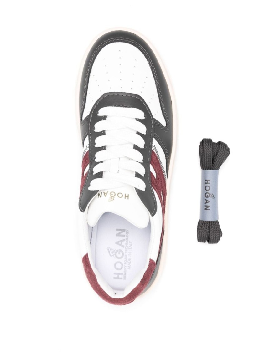 Hogan H630 Sneakers Contrasting Panels In Multicolor