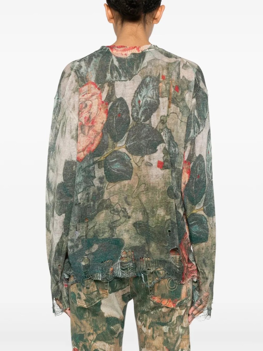 R13 Cardigan Mit Blumen-print