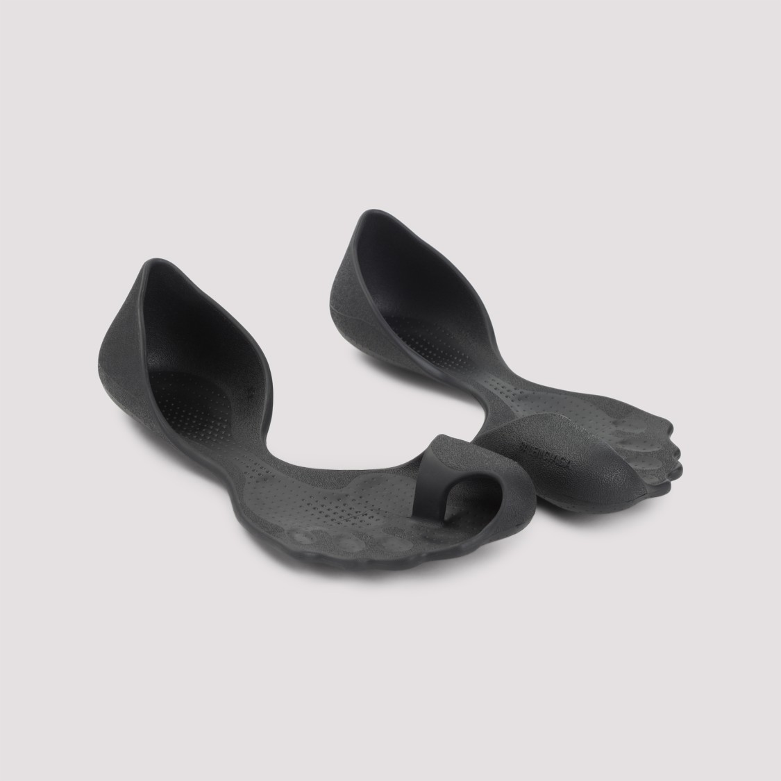 Balenciaga Open-toe Black Eva Sneakers With Streamlined Silhouette