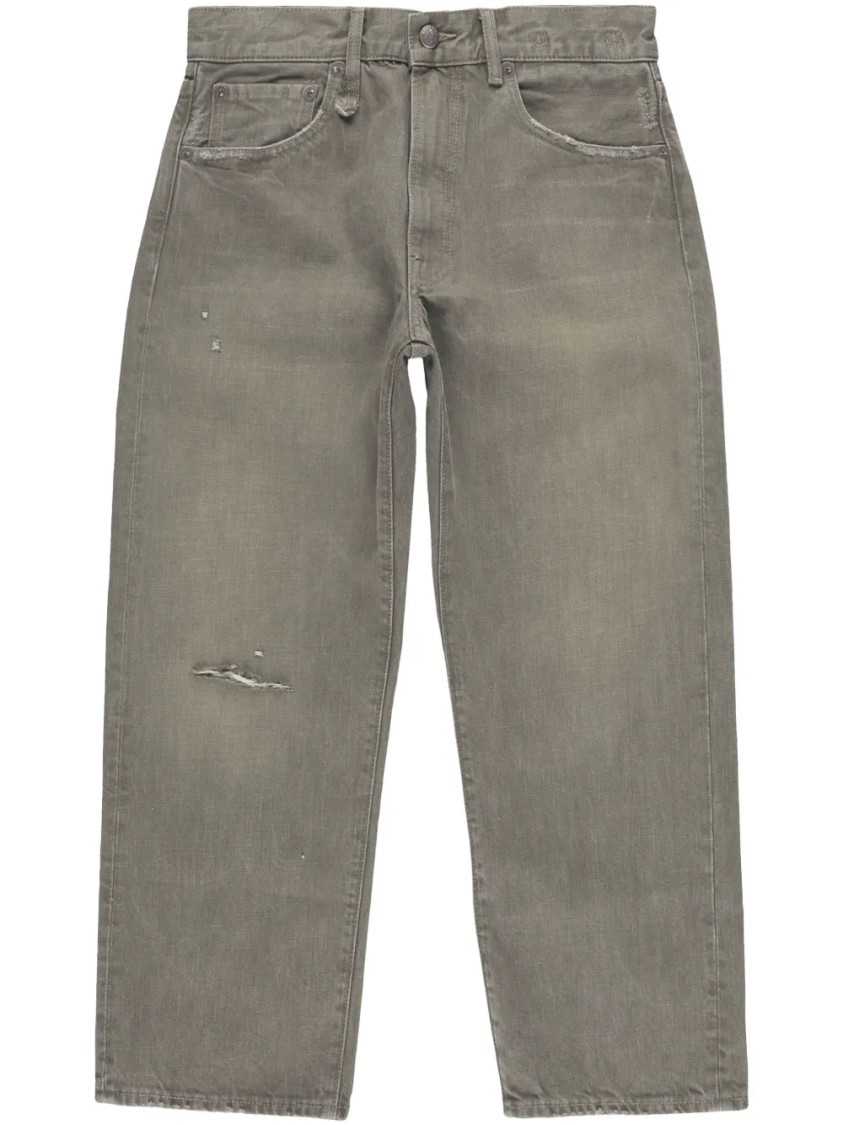 R13 X Boyfriend Jeans In Grey