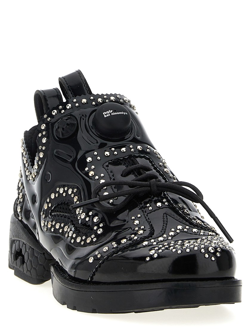 Noir Kei Ninomiya Reebok Collaboration Brogue Sneakers In Black