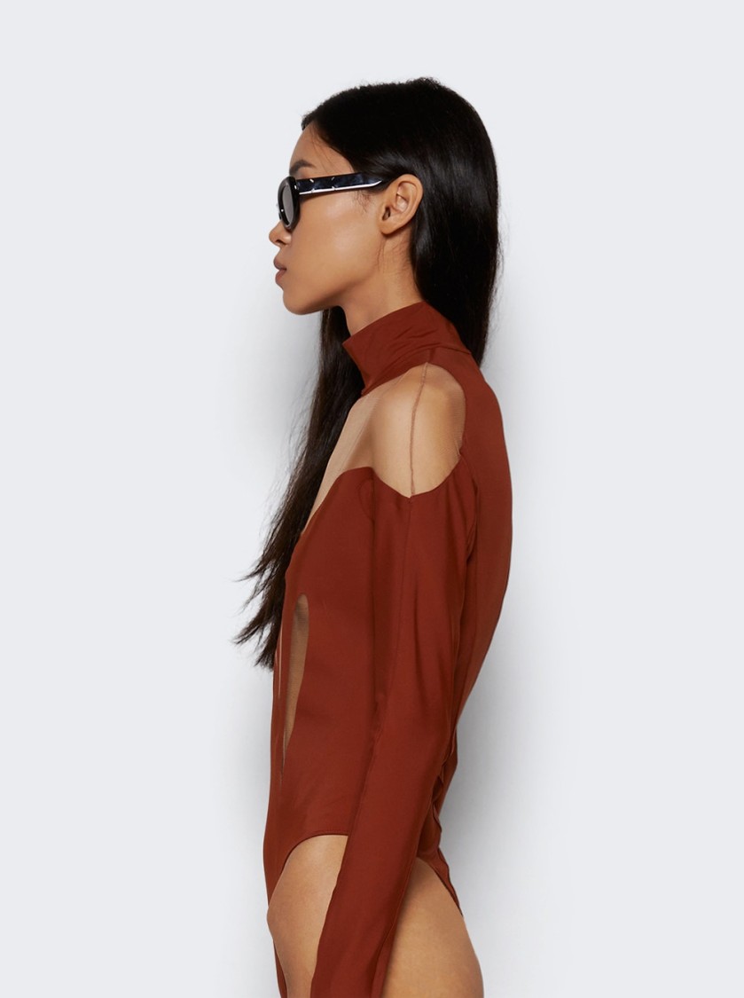 Mugler Sienna Swirly Bodysuit