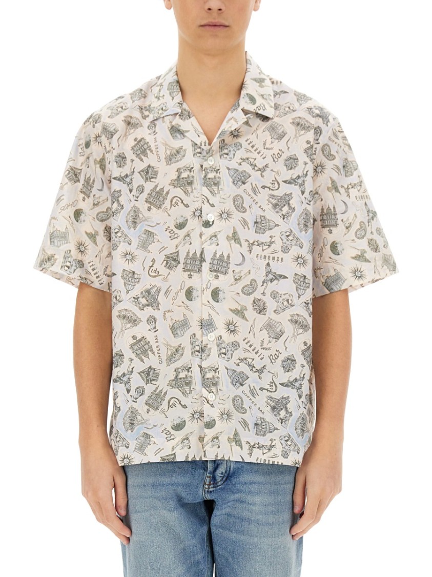 Shop Paul Smith Souvenir Print Shirt In Multicolor