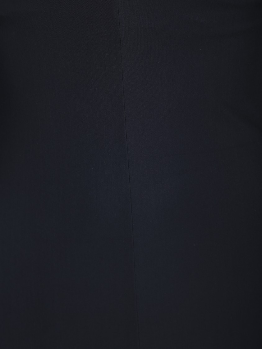 Mm6 Maison Margiela Mm6 By Maison Margiela Long Sleeve Fitted Maxi Dress With Deep V-neckline