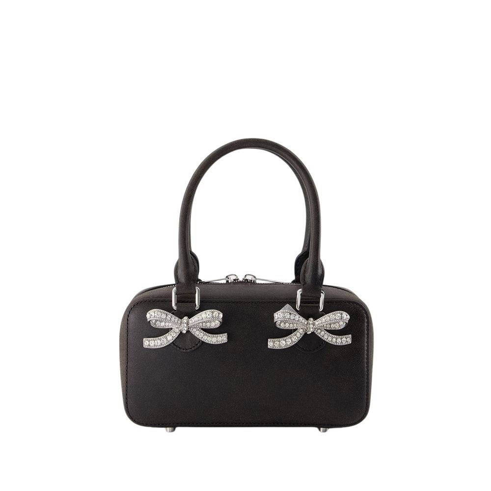 Self-Portrait Mini Tote Bag - Leather - Black