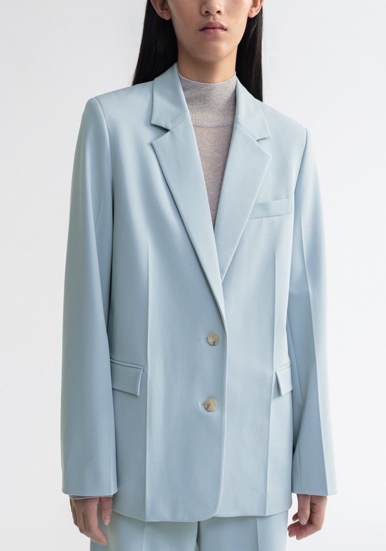 Shop Aeron Tonka - Single-breasted Blazer In Blue