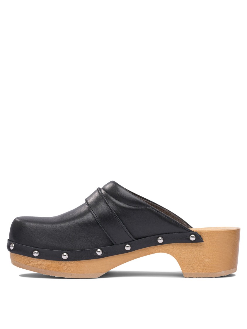Scholl Pescura Clog 50 Blk&honey Ltre 50mm In Black