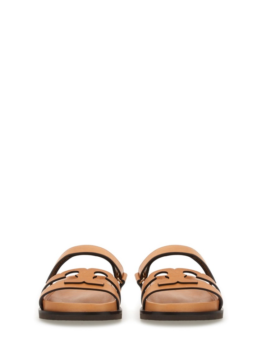 Tory Burch Ines Sport Leather Slide Sandals