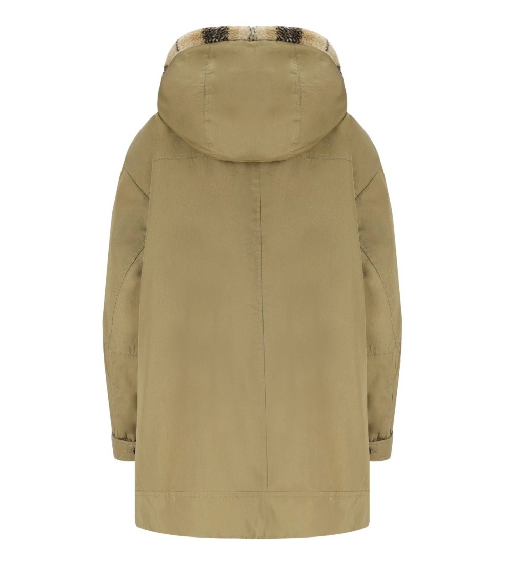 Shop Max Mara Susa Beige Parka In Neutrals