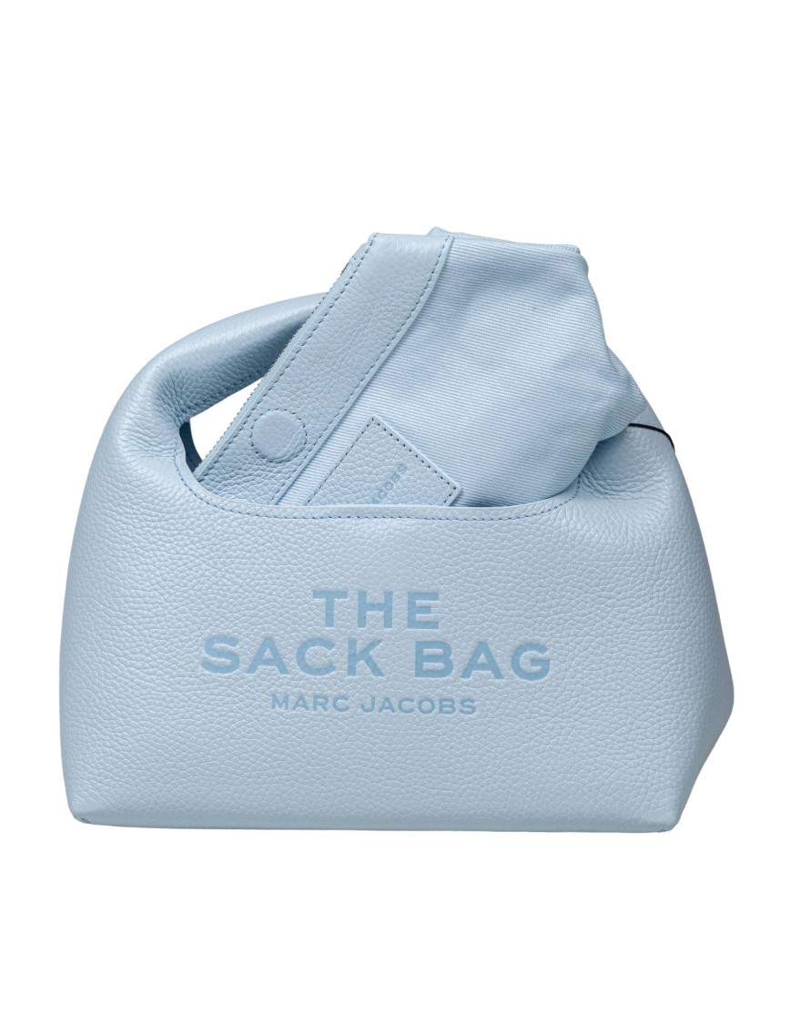 Marc Jacobs Light Blue Leather Mini Sack Bag In Blue