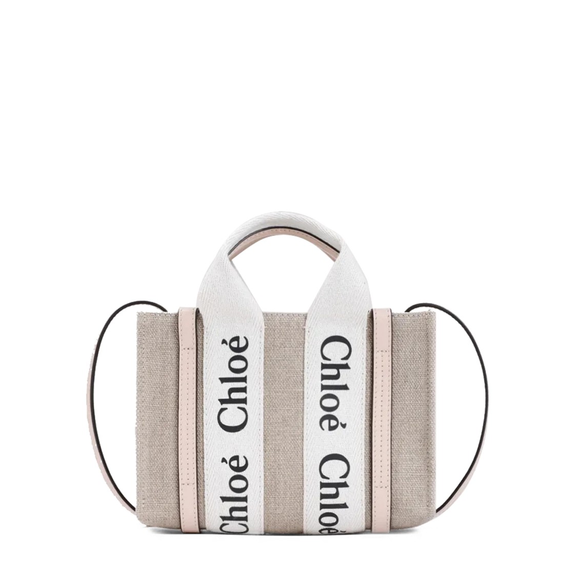 Chloé Mini Woody Tote Bag With Distinctive Logo Strap
