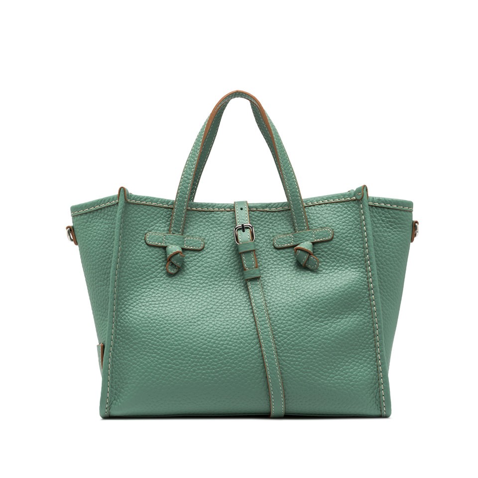 Gianni Chiarini Marcella Structured Green Calf Leather Shoulder Bag