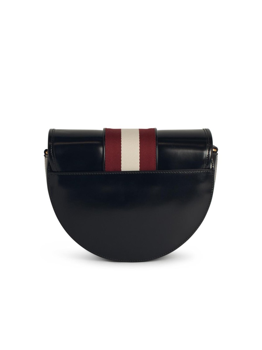 Shop Bally 'beckett' Black Leather Crossbody Bag