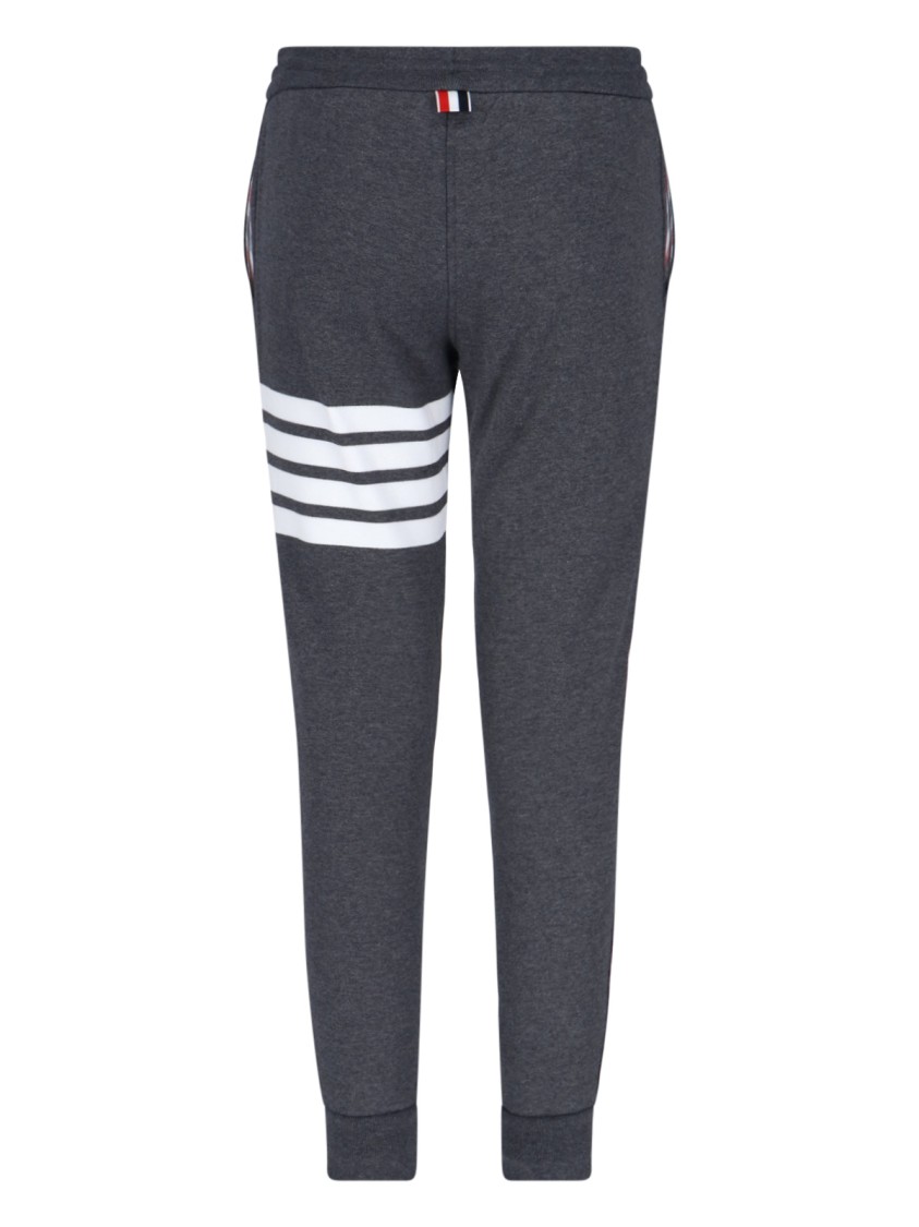 Thom Browne Straight Leg Trousers Drawstring Waist