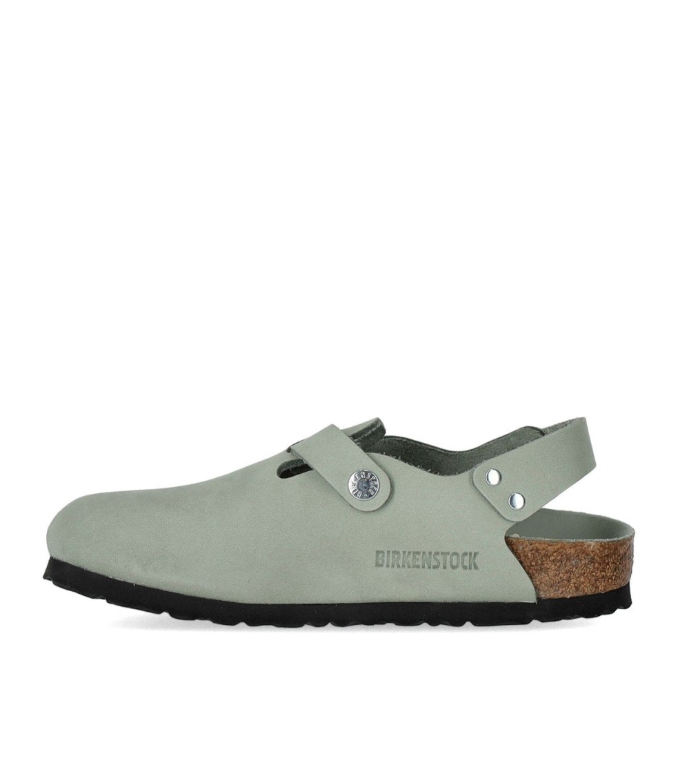 Birkenstock Tokio Pure Sage Clog In Gray