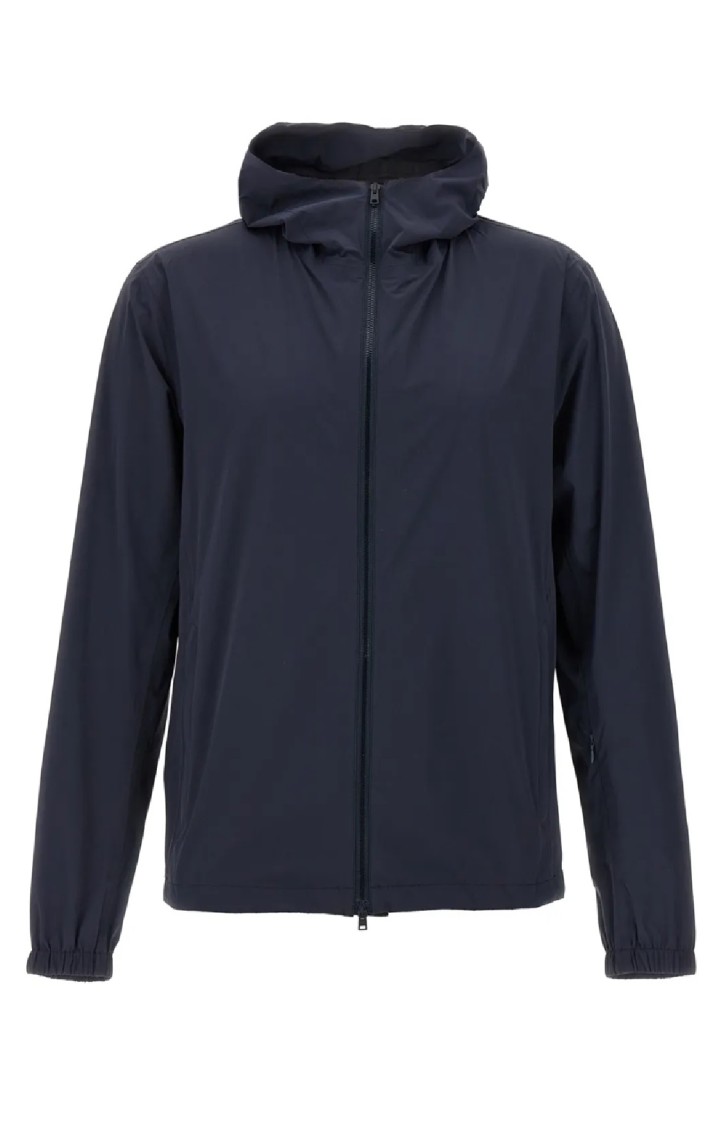 Herno Short Black Jacket With Modern Minimalist Design