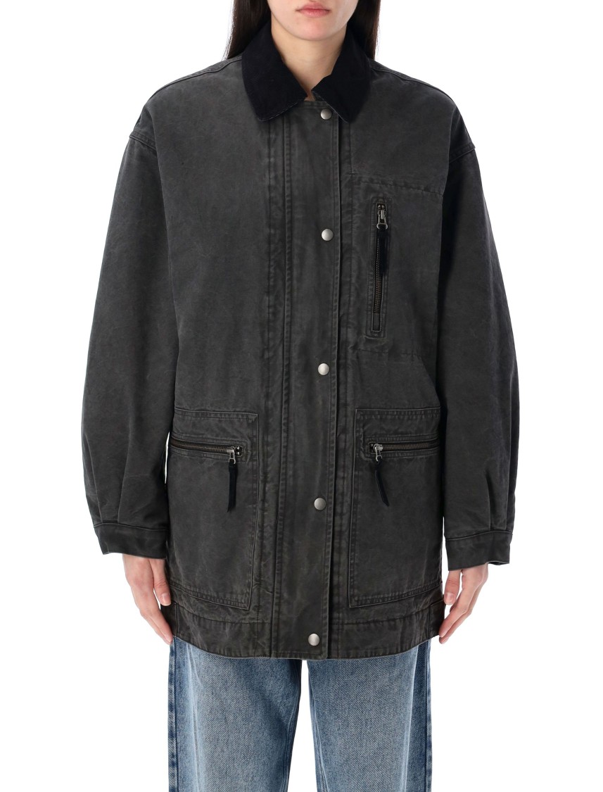 ISABEL MARANT ÉTOILE ISABEL MARANT ÉTOILE KIMELIA COATED COTTON JACKET