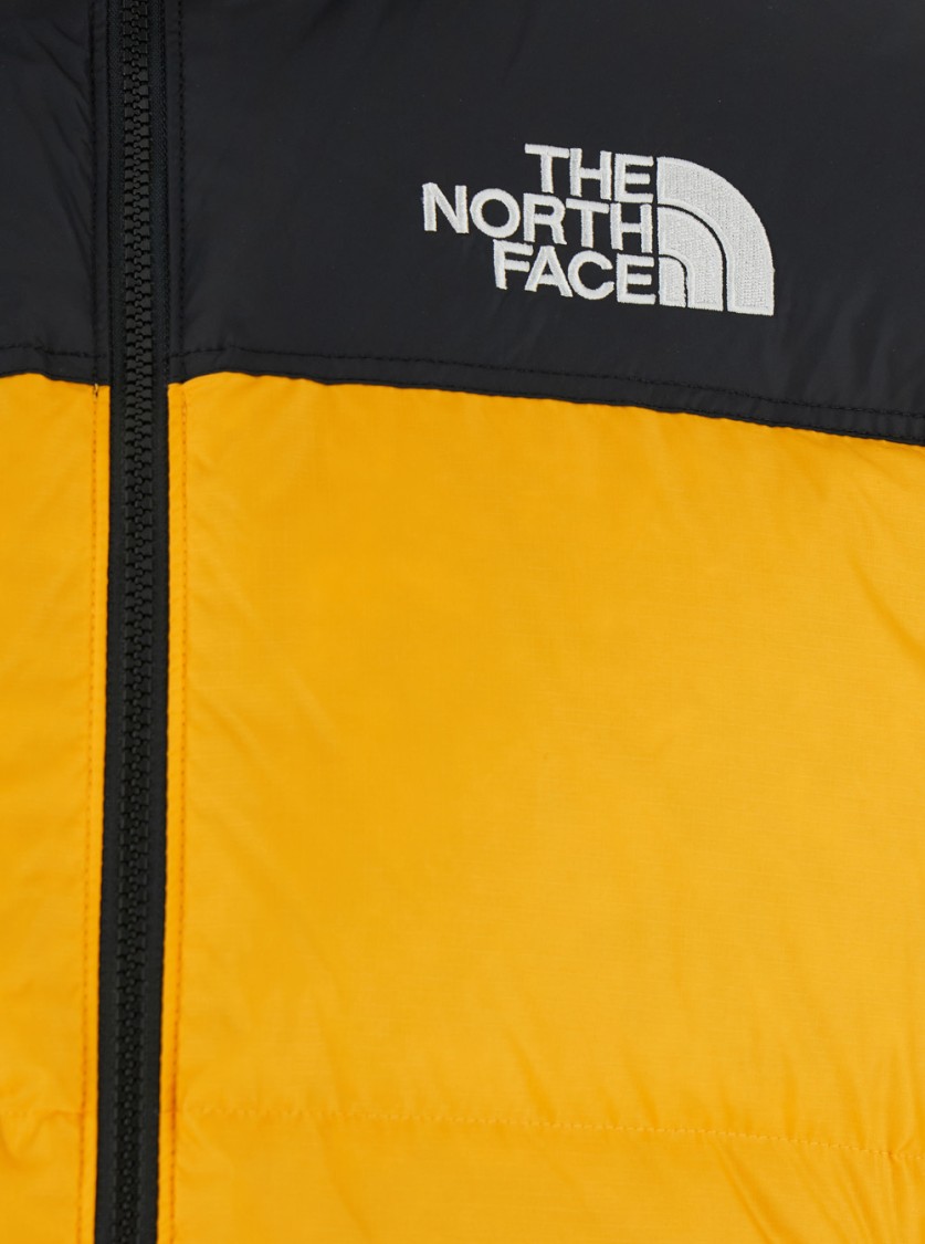 Shop The North Face Nylon Retro Nuptse Jacket In Gold