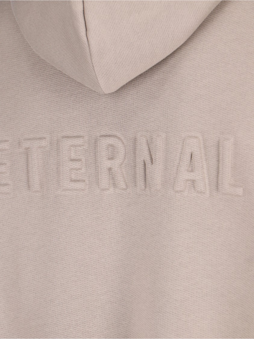 Shop Fear Of God Relaxed Fit Beige Half-zip Sweater - Beige In Neutrals