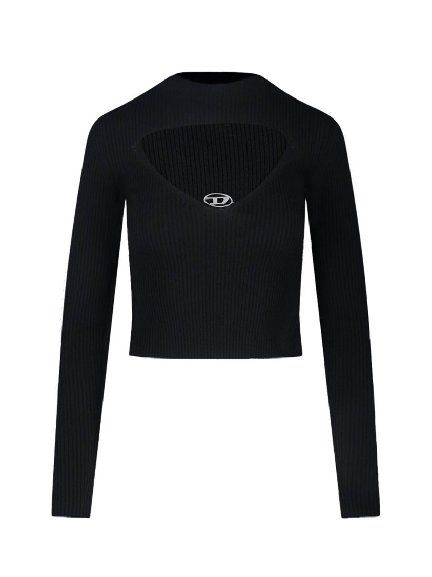 Diesel M-olina Black Jersey In Black