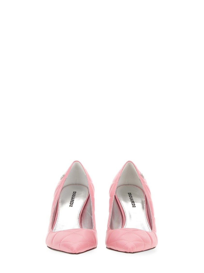 Dsquared2 Dsquared Women Quilted Leather Pumps In Pink