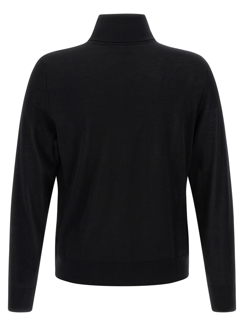 Dsquared2 Wool Turtleneck Sweater Sweaters And Cardigans Black In Black