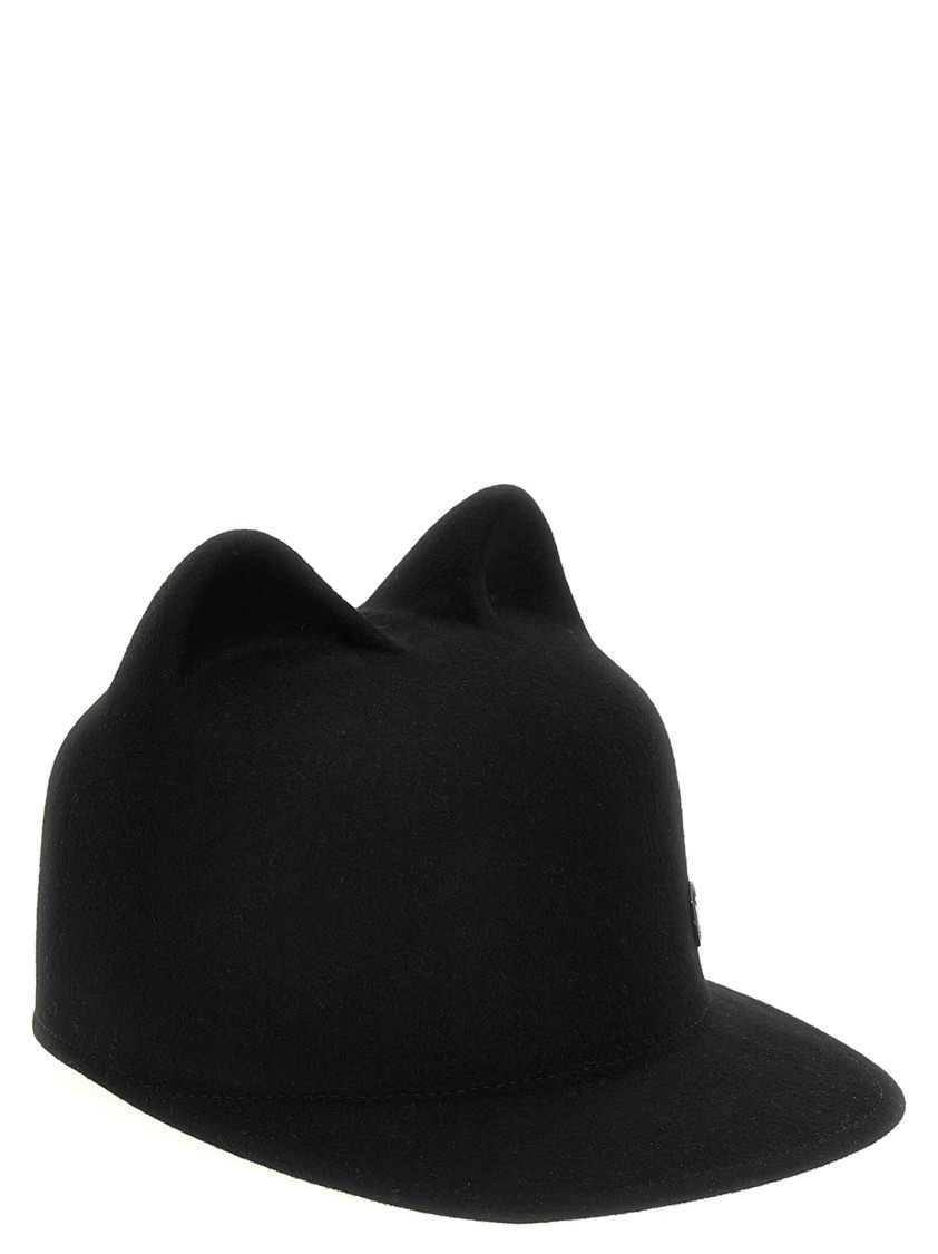 ハット Maison Michel 'Jamie' hat Jamie, Cap in navy felt - Maison Michel Paris.