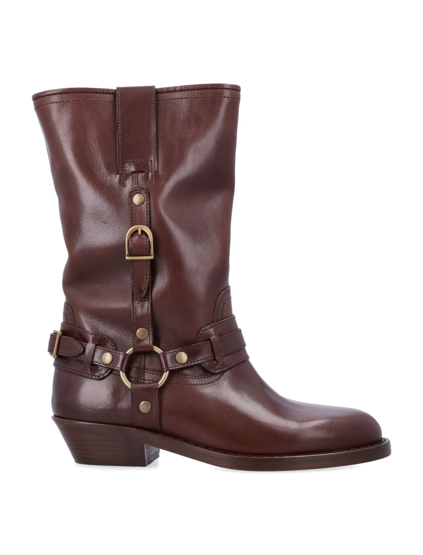 Isabel Marant Brown Heiko Mid-calf Boots In Brown