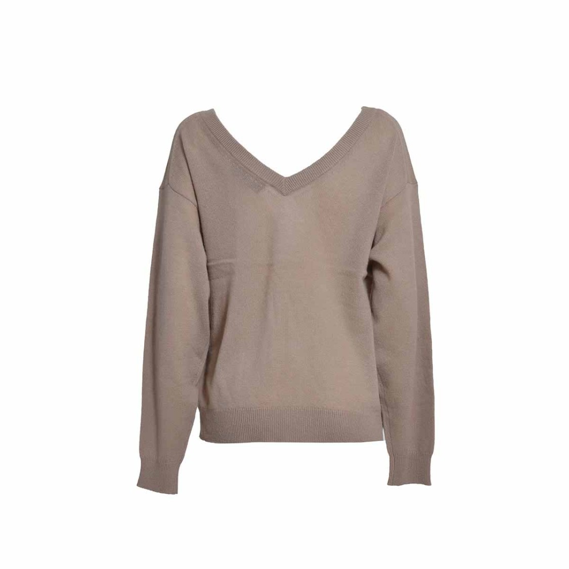 EQUIPMENT EQUIPMENT CAMEL CASHMERE V-NECK SWEATER