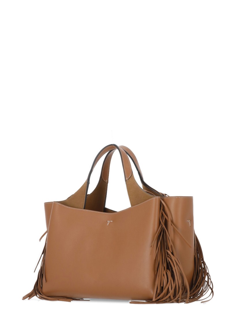 Tod's Brown Leather Shoulder Bag In Brown