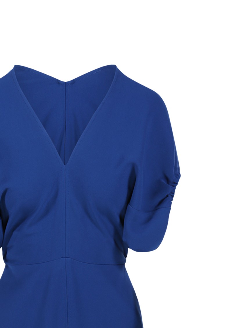 VICTORIA BECKHAM VICTORIA BECKHAM BLOUSON DETAIL MIDI DRESS