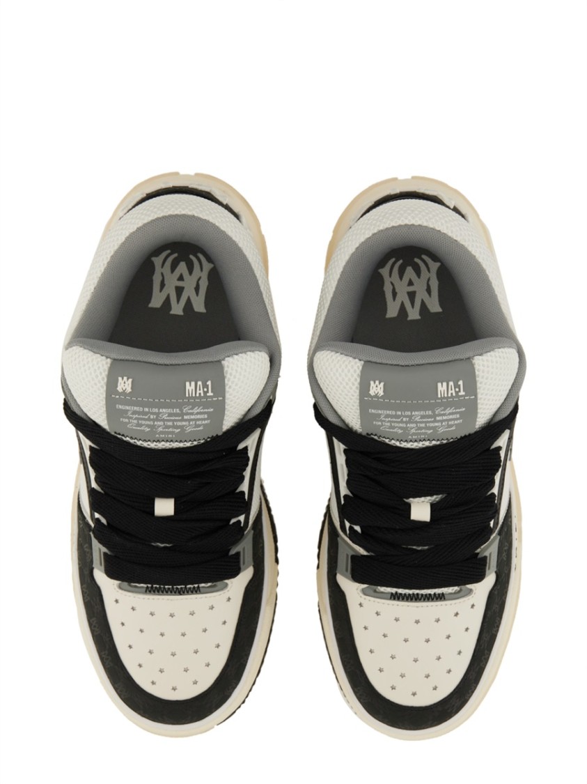 スニーカー AMIRI \"MA-1\" SNEAKER WITH \"QUAD MONOGRAM\" Buy Amiri MA-1 'Quad Monogram Print - Deep Red' - AMFOSR1085