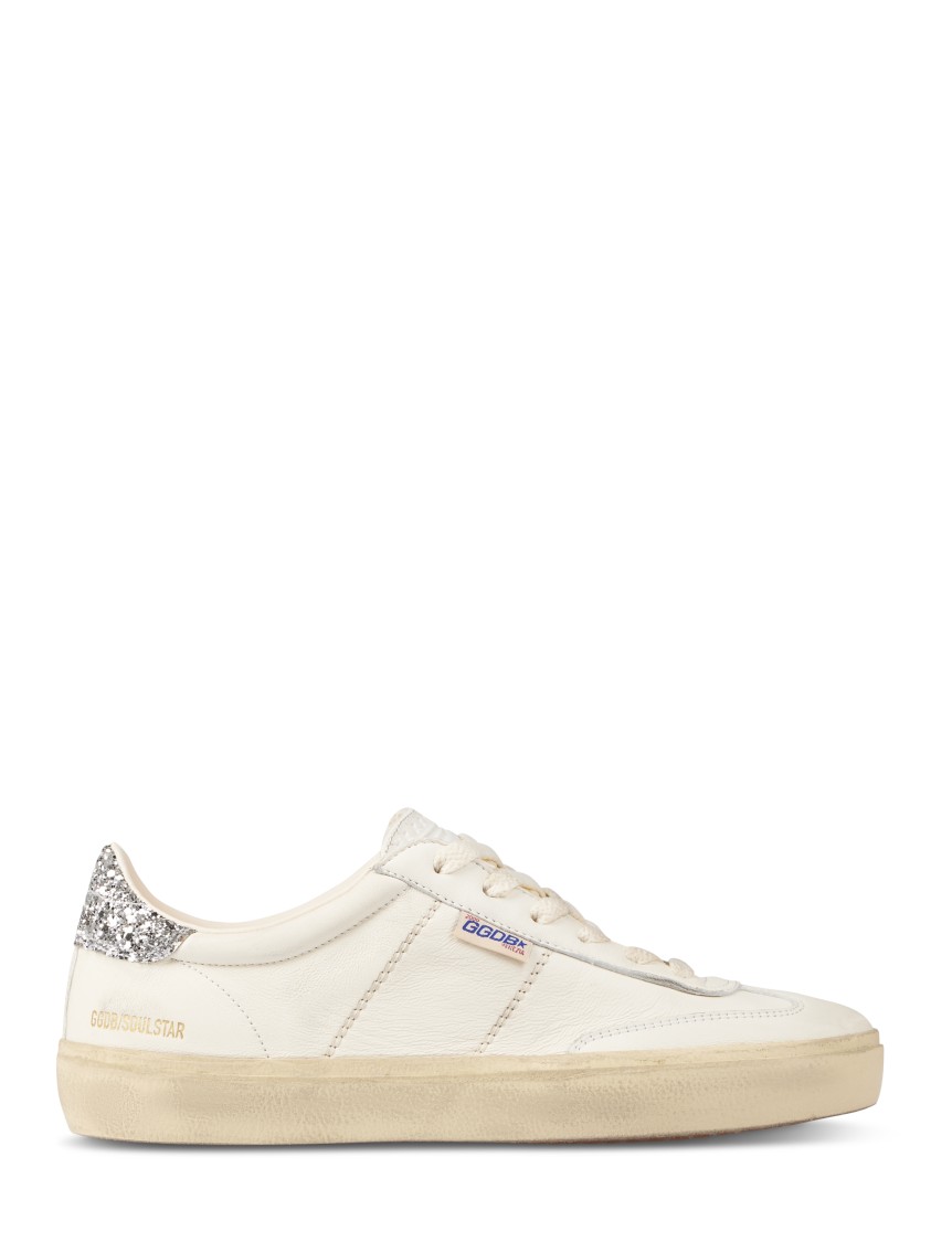 Golden Goose Women Soul-star Nappa Upper Leather Hf Tongue Glitter Heel In Neutral