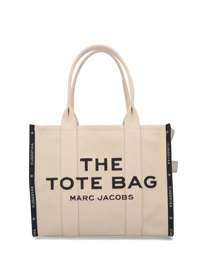 Marc Jacobs Large 'The Jacquard Tote' Bag  Beige