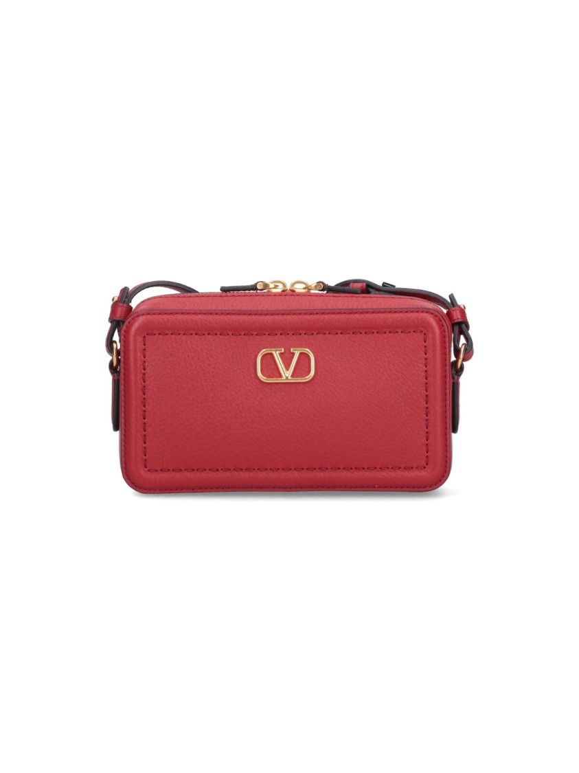 Valentino Garavani "Alltime" Mini Crossbody Bag  Red