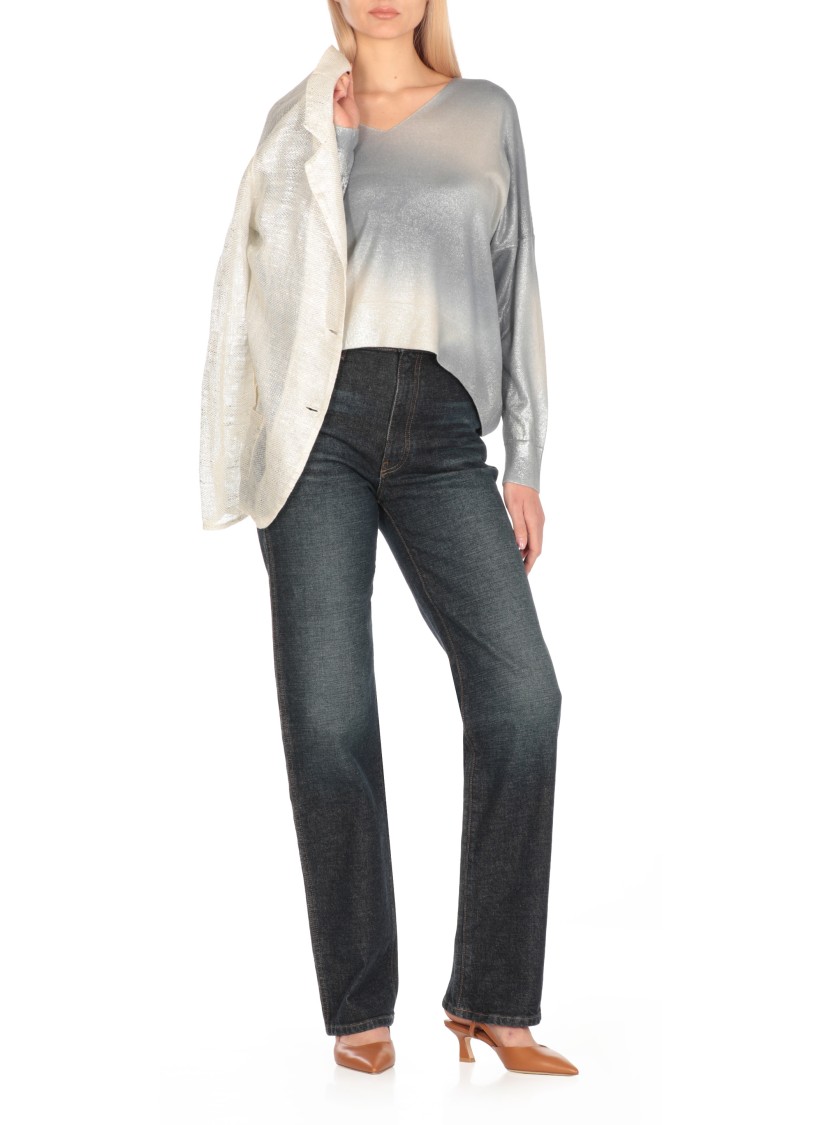 Avant Toi Cashmere And Silk Sweater In White