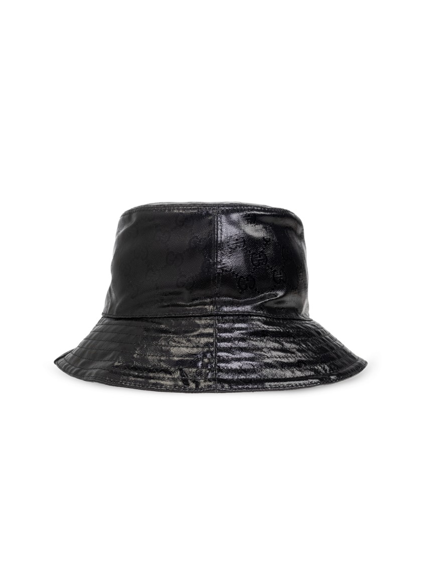 Gucci Gg Monogram Bucket Hat In Black