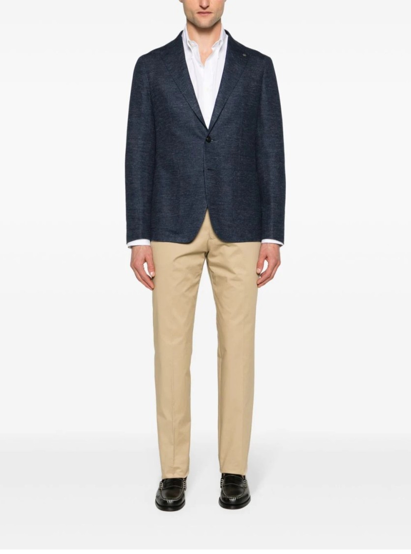 Lardini Tailored Neutrals Trousers With Clean Silhouette In Neutral